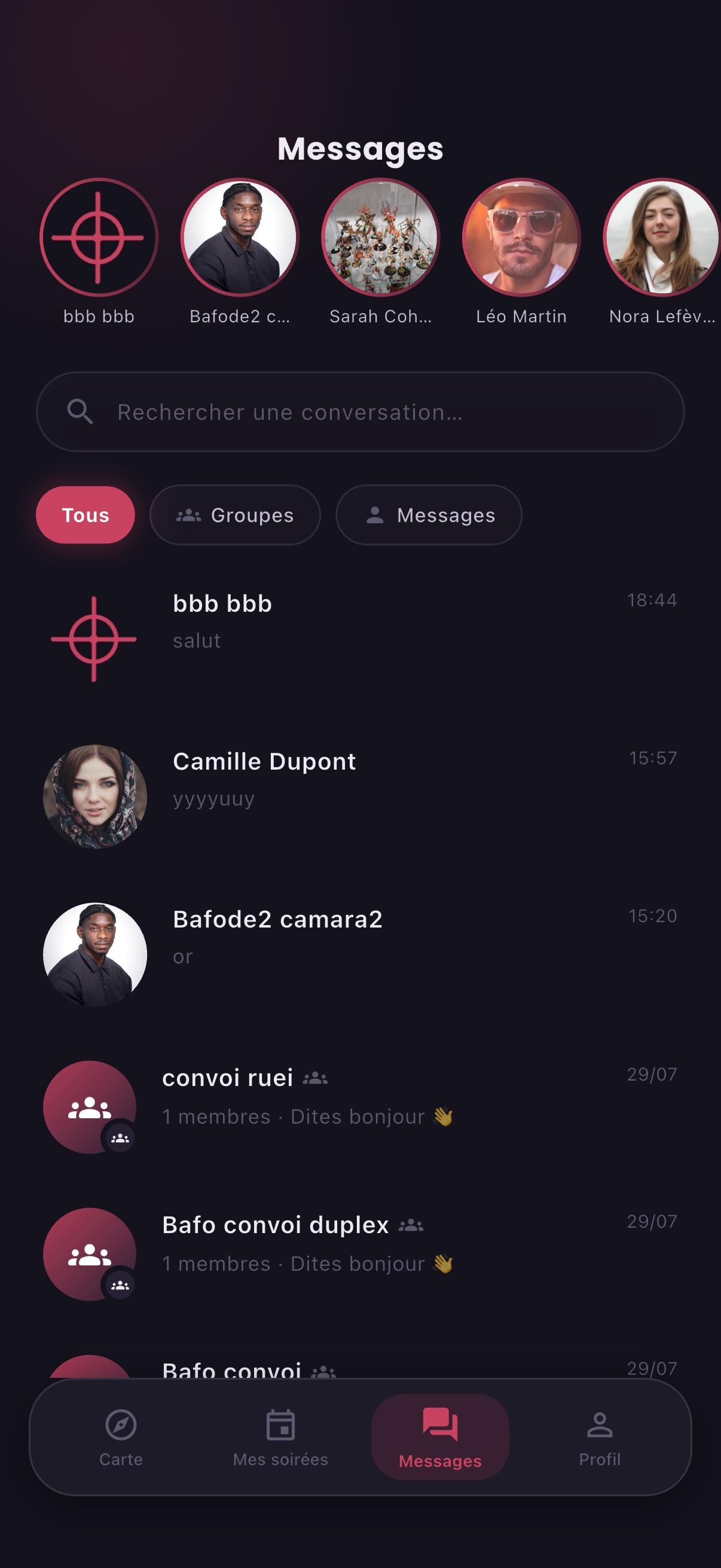 Écran sécurité Repère